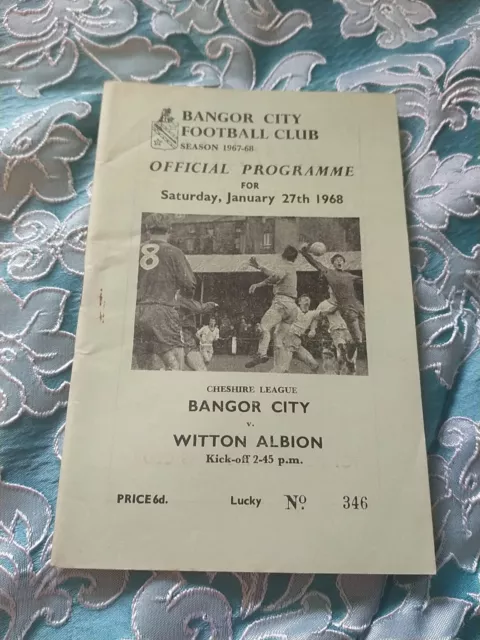 Bangor City vs Witton Albion 67/8 Cheshire League