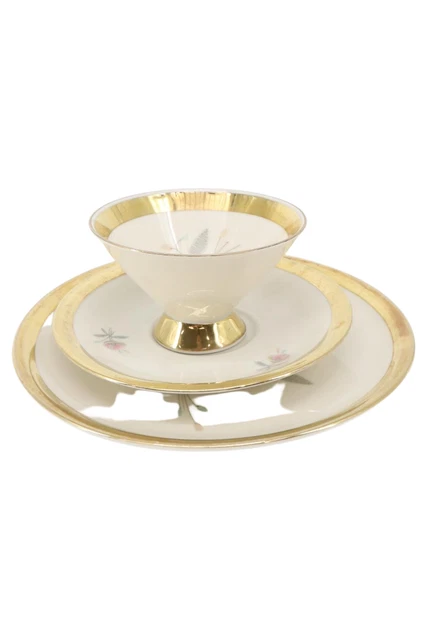 Cubierta de colección ESCHENBACH borde dorado de porcelana