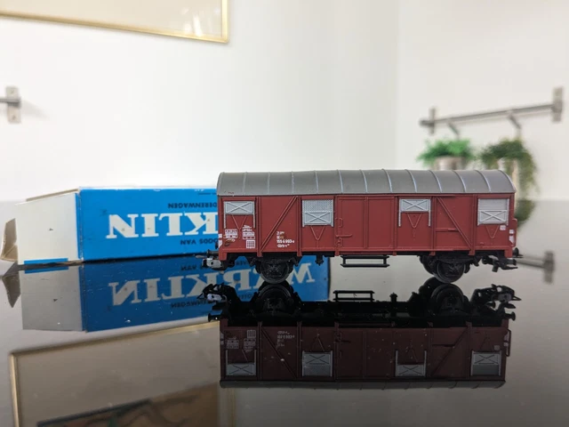 Märklin 4612 Autotransportwagen Unbeladen H0 OVP (2) (D'occasion) à