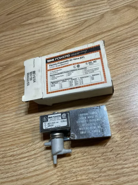 powers electric pneumatic air valve 3 port 50psi 265-1014