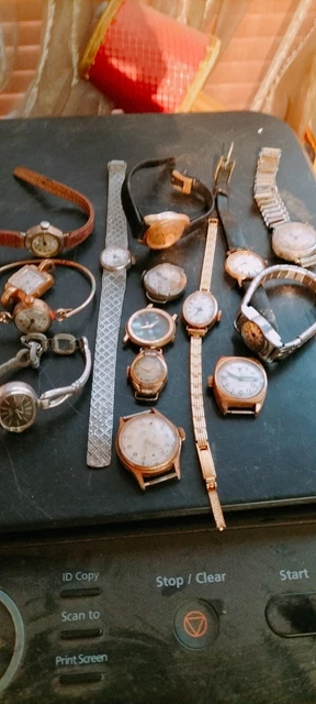 Lot De 5 Montres Anciennes Lip Vedette Chapellier - Occasion - Bracelets