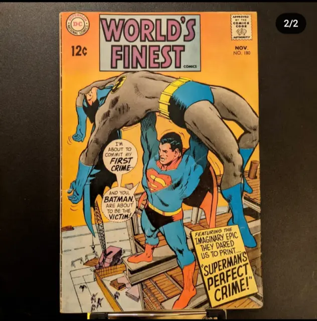 World's Finest Comics #180 F 1968 Comic DC Comics Batman Superman Justice League