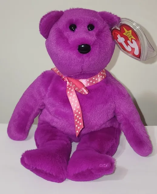 Ty Beanie Baby MAGENTA II (Teddy) Bear 30th Anniversary Limited Edition 2024 NEW 2