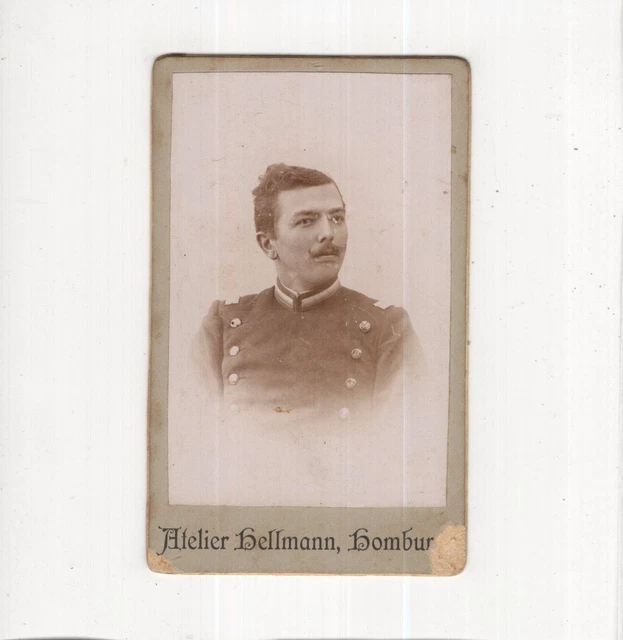 CDV Foto Soldat - Homburg um 1900