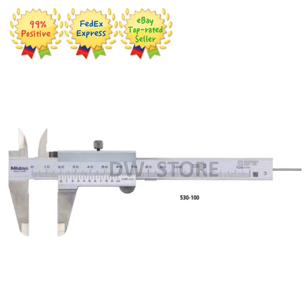 MITUTOYO 530100 METRIC Vernier Caliper 0100mm Graduation 0.05mm