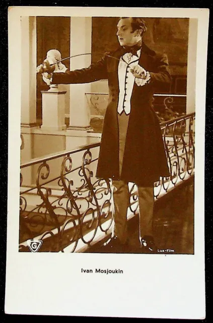 RPPC 1920s Legendary Russian Silent Actor Ivan Mozzhukhin Real Photo Postcard