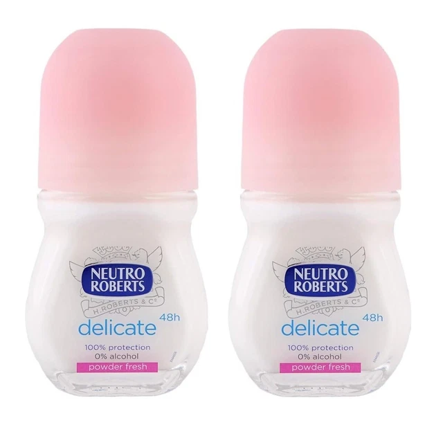 Neutro Roberts-9062-Anti-Perspirant Delicate Powder Fresh Roll-on Deo - 2 x 50ml