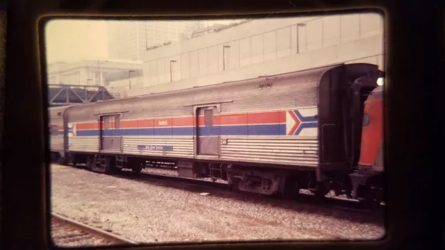 XTK05 35MM Train Slide ENGINE LOCOMOTIVE RR AMT AMTRAK PASSENGER 1979 T HAUS