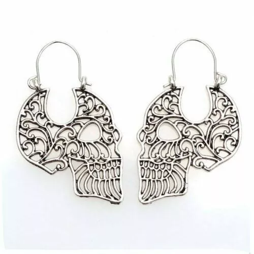 Hollow carved Halloween metal Personalized earrings Earrings Jewelry s -New