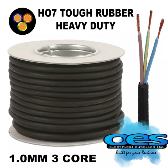 Rubber Cable 3 Core 1.0Mm Ho7Rn-F Heavy Duty Camping Pond Outdoor H07 Extension