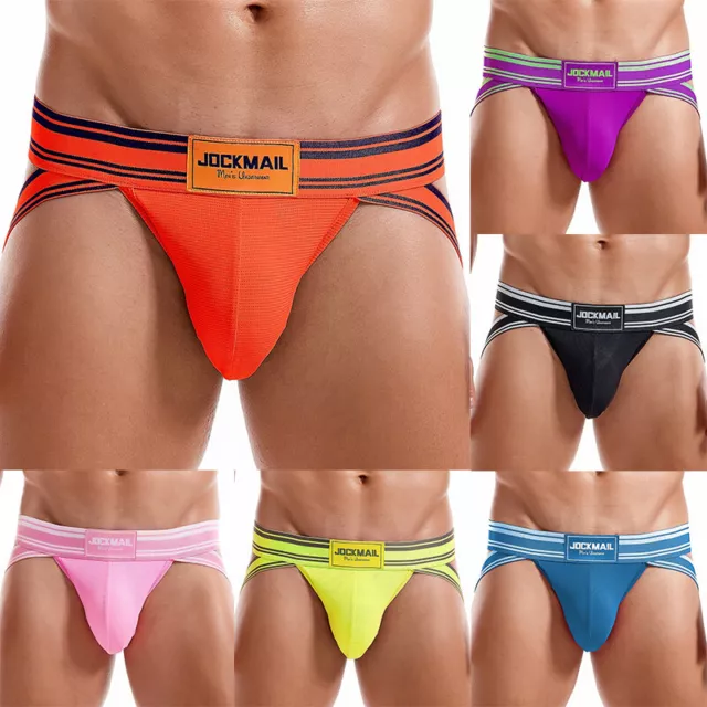 Bikini uomo mesh jockstrap slip biancheria intima gay sexy perizoma a G nuovo Au 1