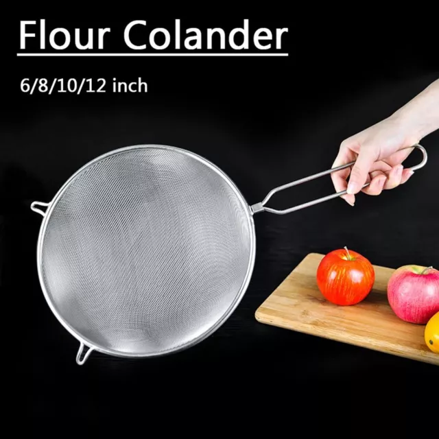 Sifter Flitering Sieving Kitchen Tool Filter Spoon Strainer Flour Colander