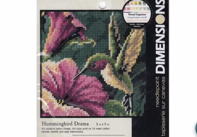 Dimensions needlepoint kit - Hummingbird Drama