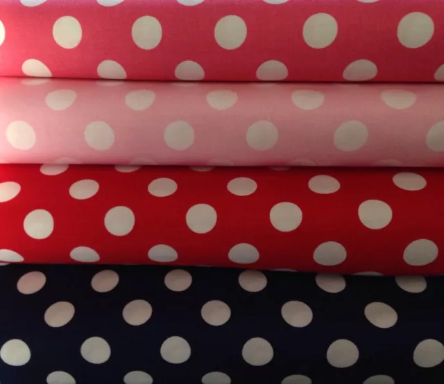 Riley Blake designer fabric polka dots large dotty 100% cotton fat quarter metre