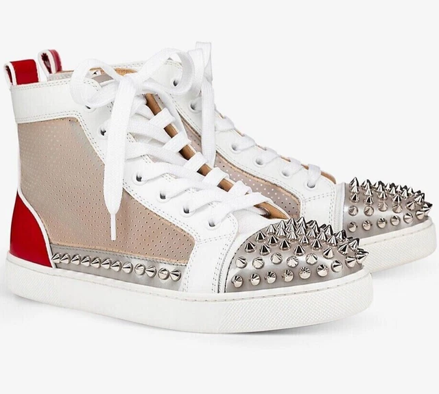 Christian Louboutin Baskets Taille UK 7 Sosoxy Pointes Donna Maille Cuir