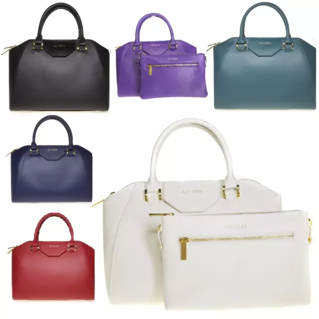 JOY & IMAN Tassel Chic Leather Satchel with RFID Crossbody 603227-J