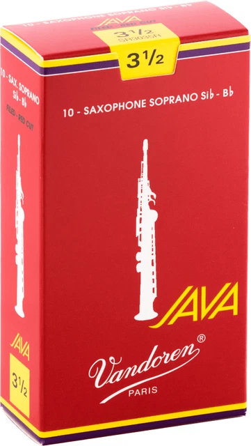 boite 10 anches saxophone SOPRANO VANDOREN JAVA RED SR 3035R force 3.5