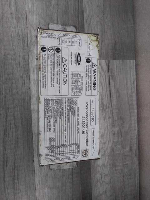 Nabco Gyro Tech   248901-30 24-8901-30 Sliding Door Controller MICROPROCESSOR
