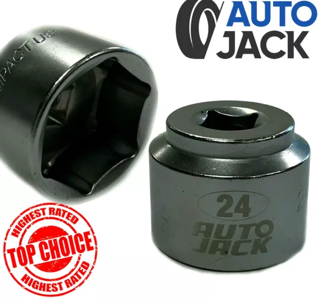 24mm Oil Filter Removal Socket Wrench 3/8 Drive Cap Remover Low Profile Autojack