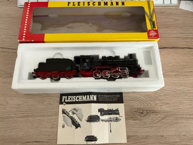 Fleischmann H0 4145 Locomotive à Vapeur BR55 2781 IN Ovp Bon État Volle Function