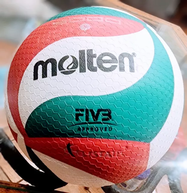 Molten V5M5000  Flistatec Volleyball FIVB APPROVED - Green / Red / White