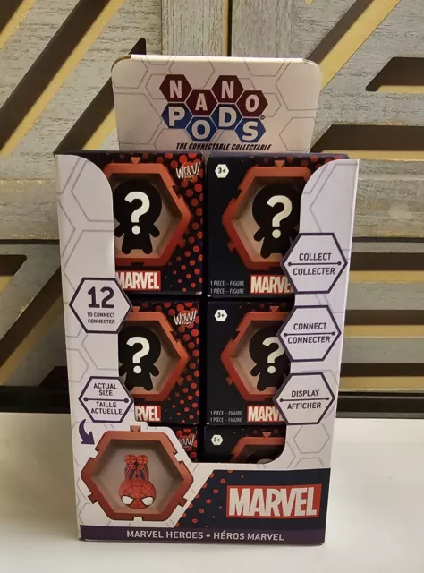 Nano Pods Marvel x 24 Blind Boxes - Brand New Includes Box