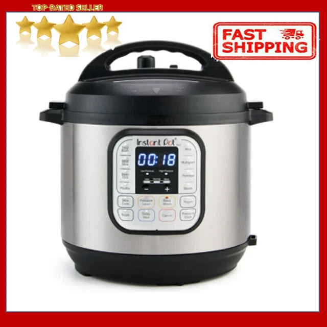 6QUART ELECTRIC PRESSURE Cooker Programable Slow Rice APP Timer 7in1