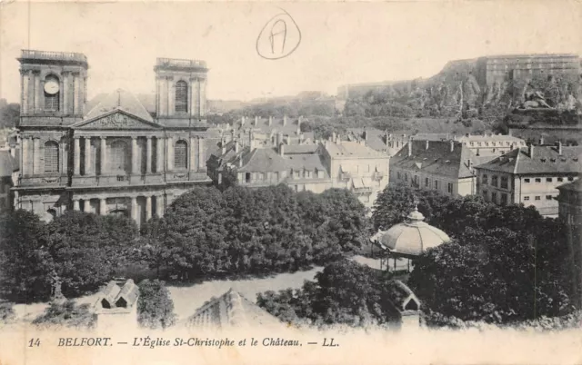 CPA-Belfort l'église Saint-Christophe le château