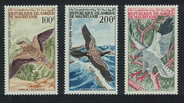 Mauritania Sandgrouse Cormorant Goshawk Birds 1964 MNH SG#185-187