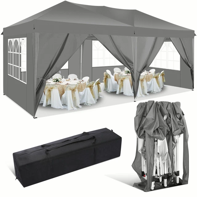 Klapp Pavillon WASSERDICHT Pop-up 3x3/6m Faltpavillon Party Gartenzelt UV SchutZ