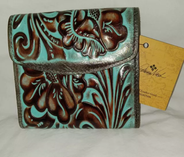 Patricia Nash Nazari Leather Wallet with RFID - Peruvian Painting NWT