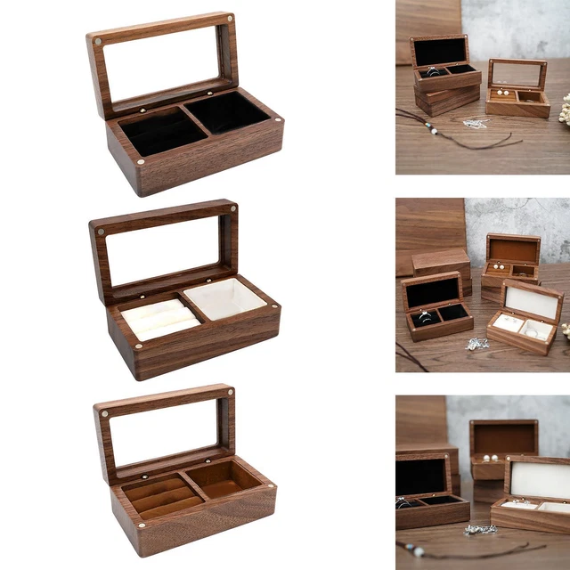 Boîte à ombres avec étagères – Mini présentoir en bois