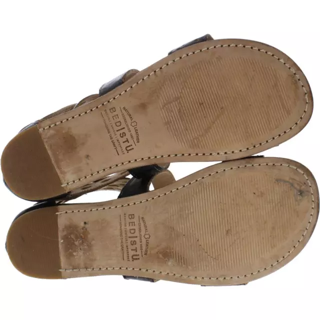 BED STU WOMENS Artemis Black Fisherman Sandals Shoes 6.5 Medium (B,M ...