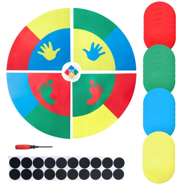 WinSpin Twister Game Template Body Twister Moves Board Sport Kids Adult Age 5+