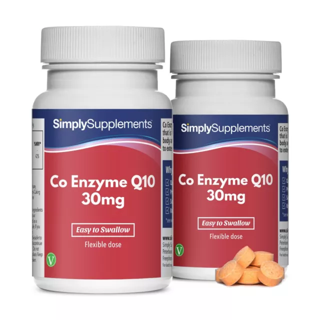 Coenzyme Q10 (Ubiquinone) 30mg - 120 Gélules - SimplySupplements