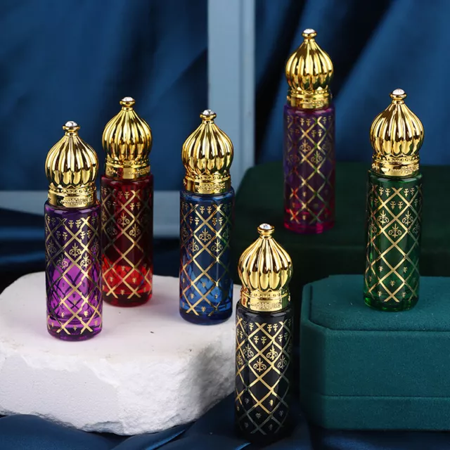 8ml Portable Glass Roll on Bottles Mini Essential Oil Perfume Roller Container