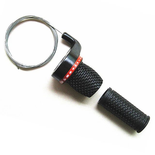 Poignées De Dérailleur Vélo Yosoo - Design Rouge Et Noir, Grip Antidérapant, Pour VTT Ou Ville
