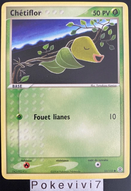 Carte Pokemon CHETIFLOR 53/112 Bloc EX Rouge Feu Vert Feuille FR NEUF