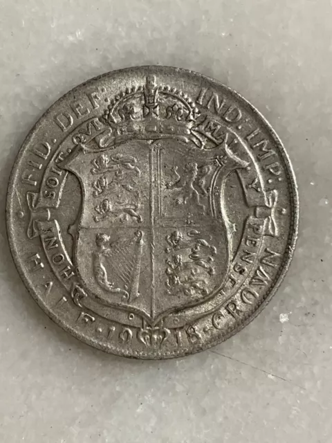 1918 George V half crown