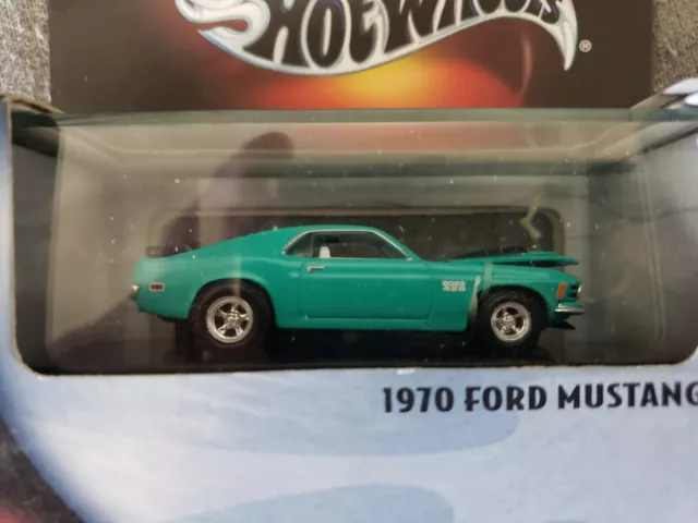 2001 100% Hot Wheels Black Box 1970 Ford Mustang boss 429 new sealed!!!! aqua???