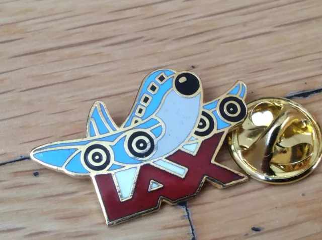 RARE pin's lapel pins vintage avions fly  L.A.X aéroport los Angeles doré