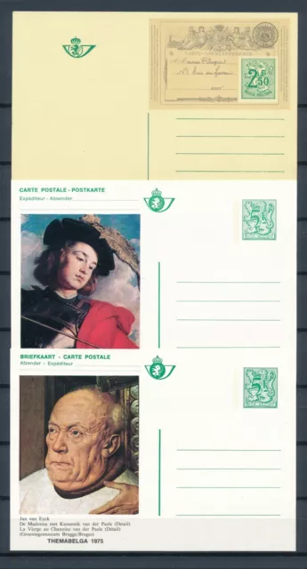 Belgien Briefkarten Nr 1-9 aus 1971 und 1975 postfrisch
