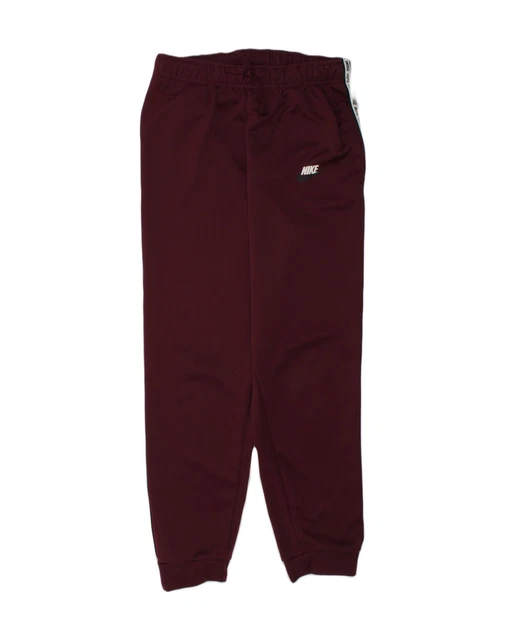 NIKE Girls Tracksuit Trousers Joggers 15-16 Years XL  Burgundy Polyester AL43