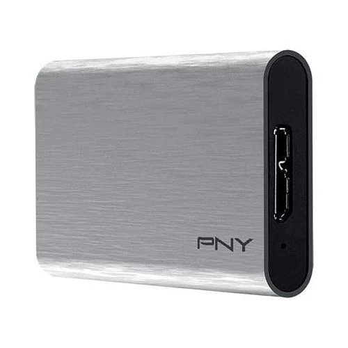 1411757 PNY SSD Portatile Elite Silver USB 3.1 (960GB), Grigio Brush