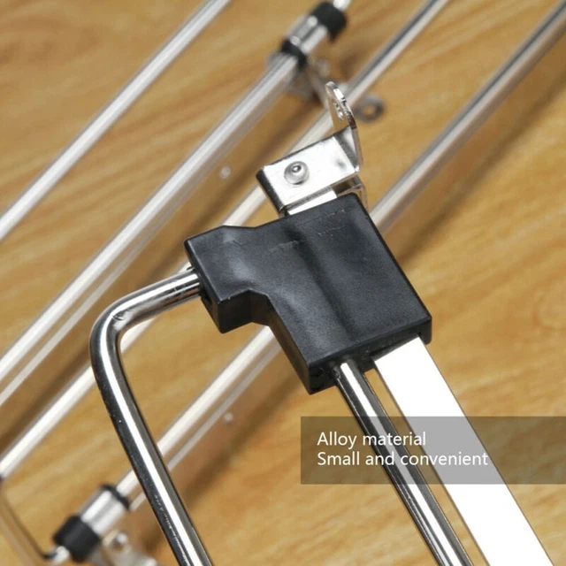 Soporte de almacenamiento en rack retráctil solución de ahorro de espacio diseño cromado