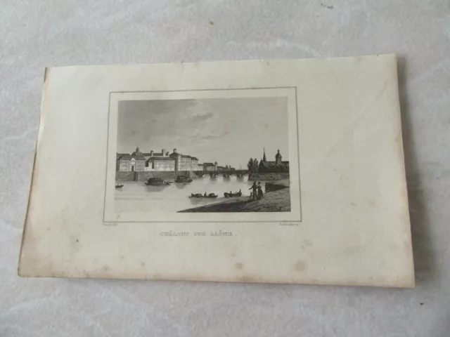 GRAVURE  19ème   CHALONS SUR SAONE
