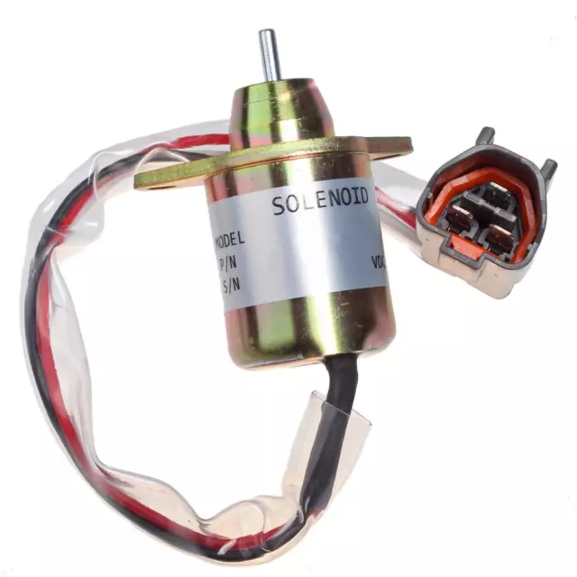 12V Fuel Shutoff Solenoid M808284 for John Deere 17D 17G 26G 27D 35D 50D 110 790