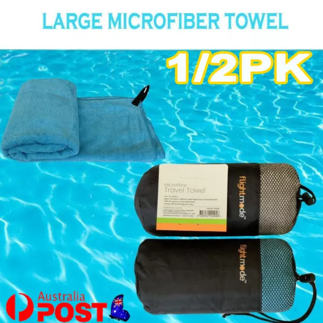 1/2X Large Microfiber Travel Towel Sport Beach Towels Ultra Absorbent  Quick Dry