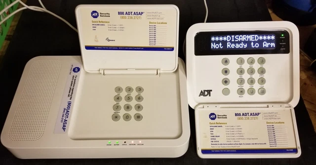 ADT Honeywell Keypad K5250-8 & Tssc Wireless Base CRC Panel Alarm System