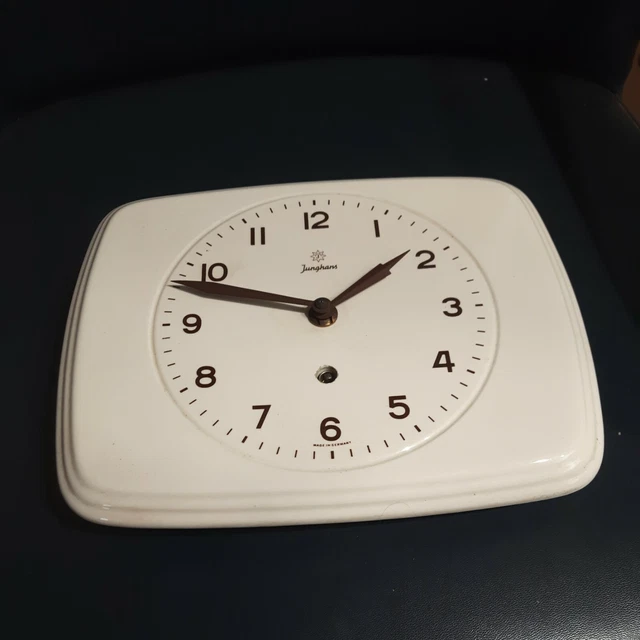 Orologio  da  Parete Junghans In ceramica Anni 60 Vintage